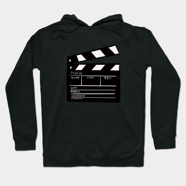 Claqueta de cine Hoodie by uchix